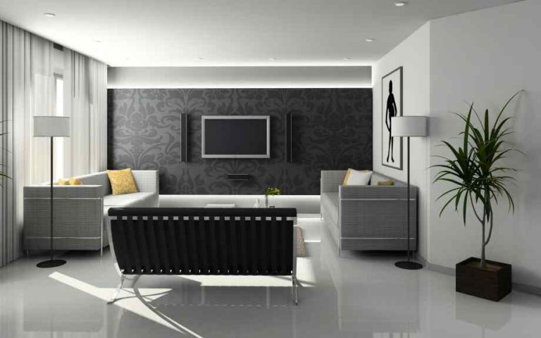 5 idées de déco pour un salon gris noir blanc : inspirations modernes ...
