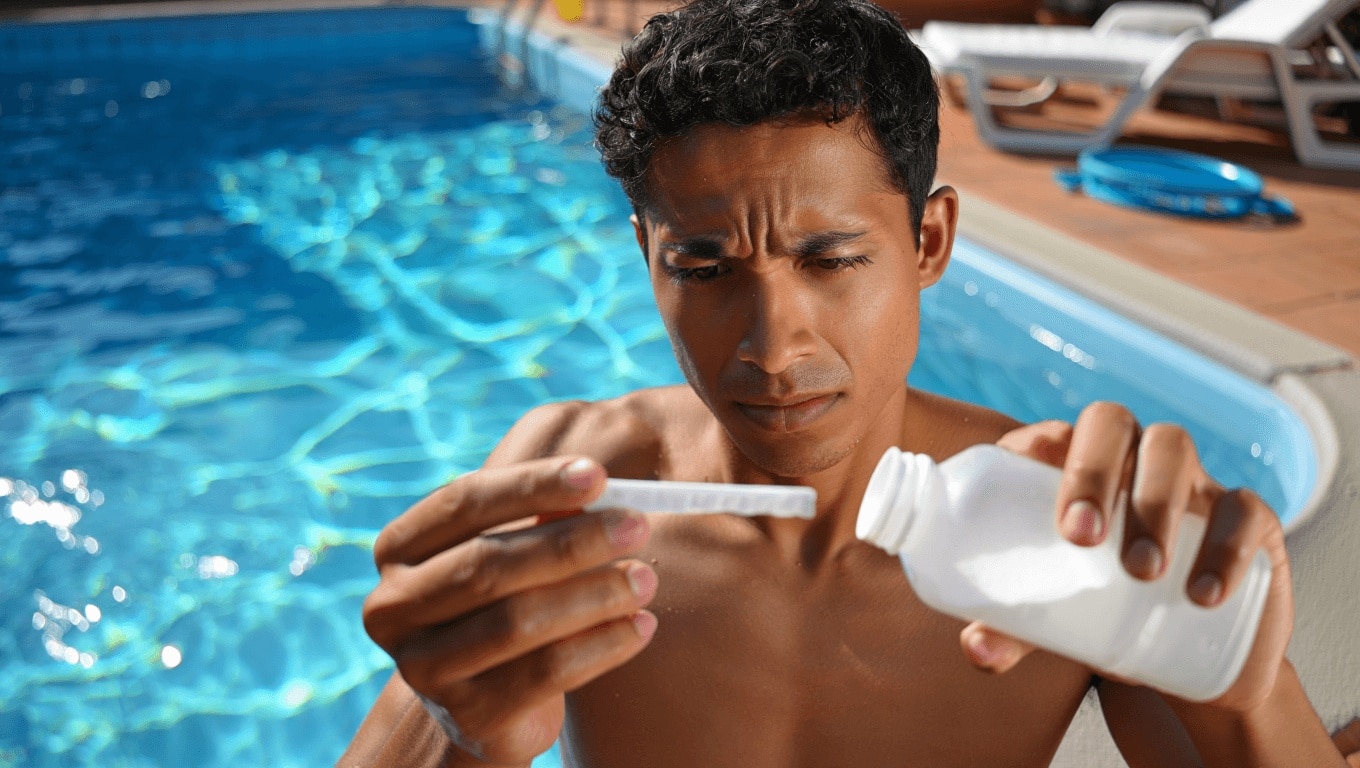 Pourquoi ma bandelette ne détecte pas de chlore dans la piscine et que faire?
