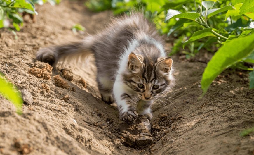 Pourquoi mon chat enterre-t-il ses selles et que signifie ce comportement ?