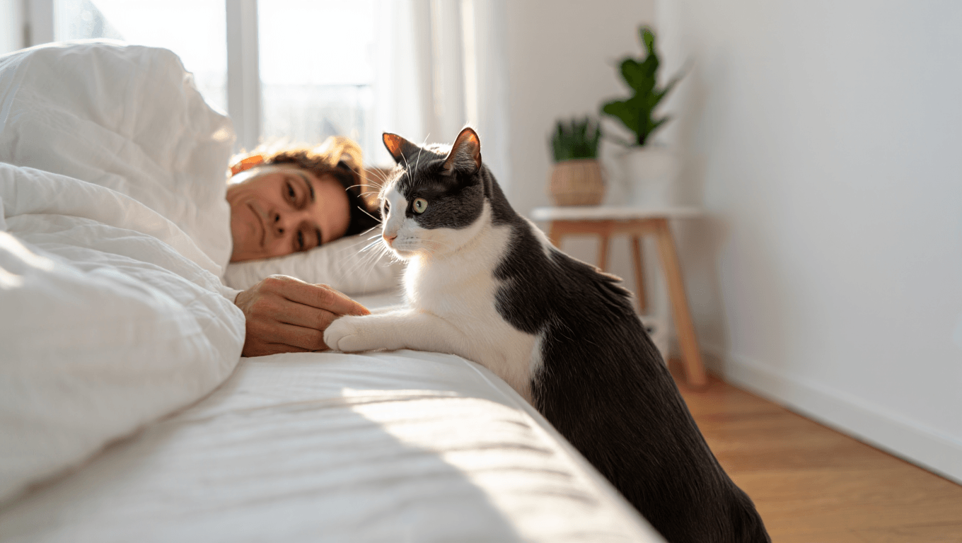 Pourquoi mon chat dort-il dans mon lit ?