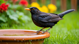 Présence d&rsquo;un merle au jardin : bienfaits, risques et comment l&rsquo;accueillir