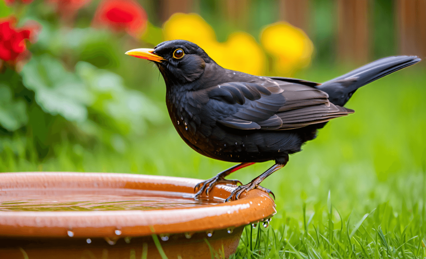 Présence d&rsquo;un merle au jardin : bienfaits, risques et comment l&rsquo;accueillir