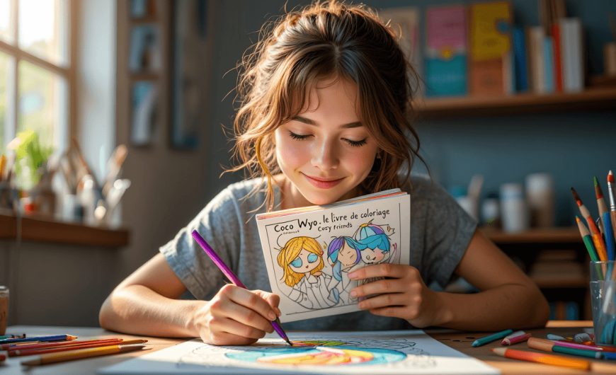 Coco Wyo : le livre de coloriage Cozy Friends pour la détente créative