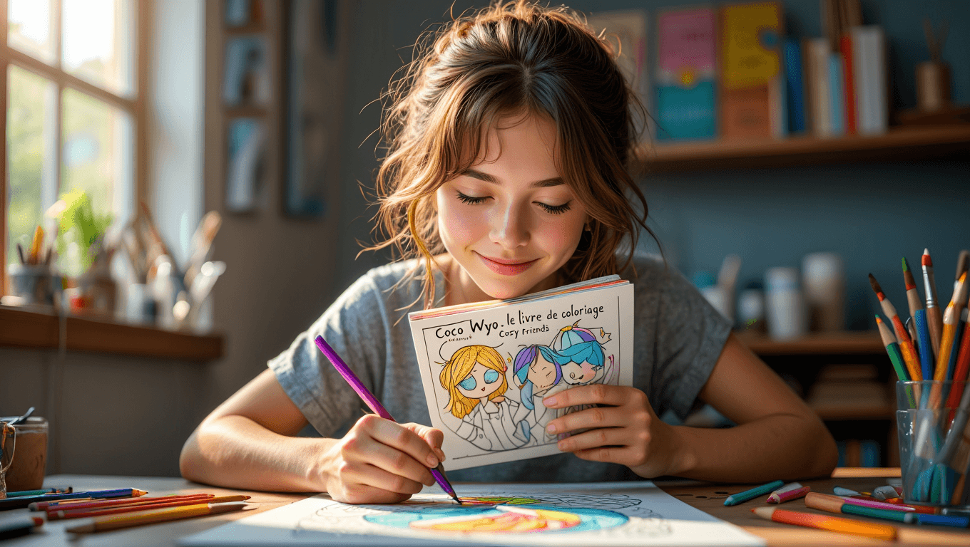 Coco Wyo : le livre de coloriage Cozy Friends pour la détente créative