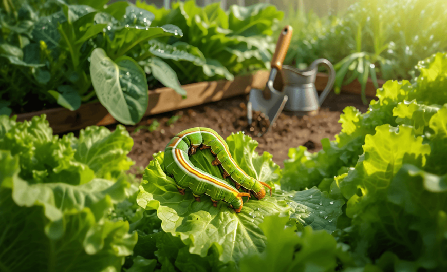 Identifier et éliminer naturellement les chenilles vertes du jardin