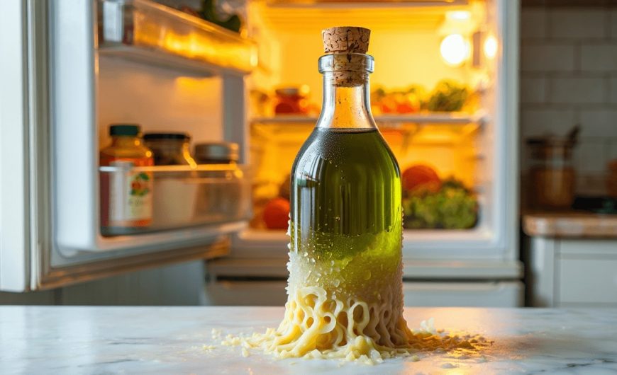 Pourquoi l&rsquo;huile d&rsquo;olive solidifie au réfrigérateur et comment l&rsquo;éviter ?