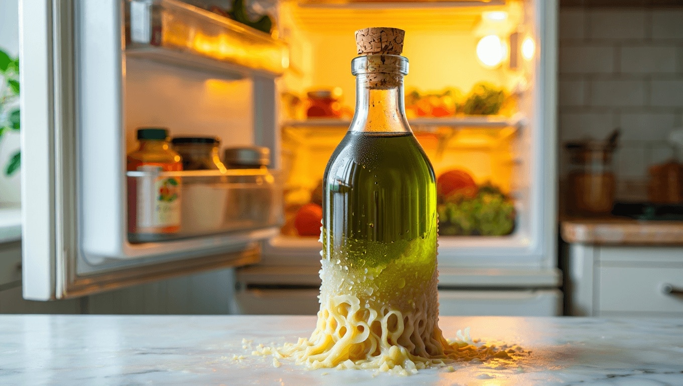 Pourquoi l&rsquo;huile d&rsquo;olive solidifie au réfrigérateur et comment l&rsquo;éviter ?